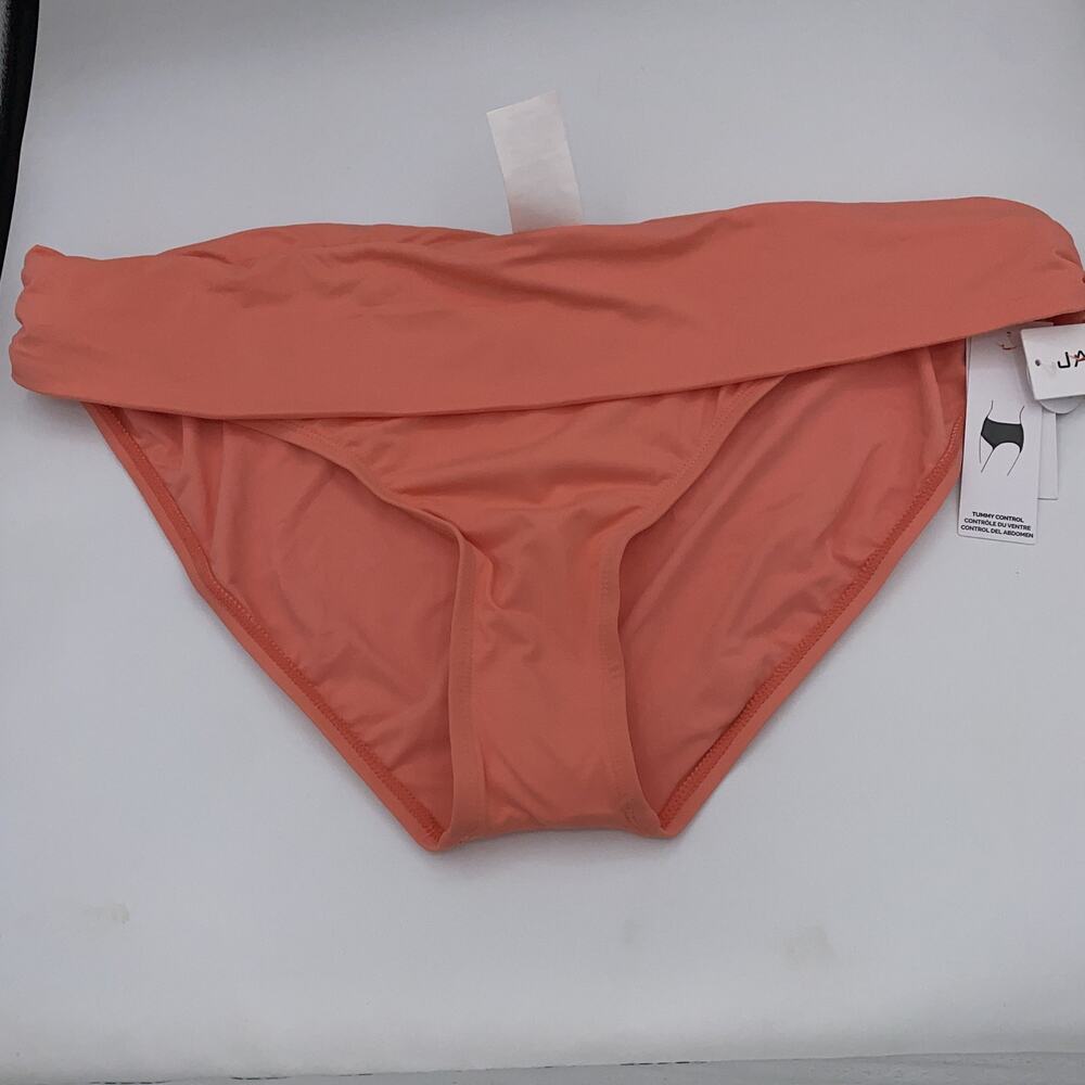 NWT Jantzen Peach Foldover Hipster Swim Bathing Suit Bikini Bottoms Size 18